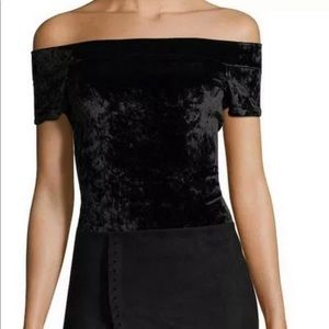 BCBGeneration Black Velvet Bodysuit🖤